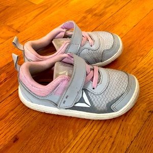 Gently used condition baby Reebok Peek N Fit sneakers